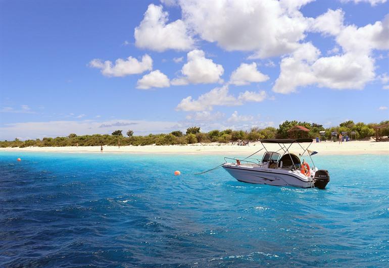 Blick auf den Strand von Klein Bonaire
