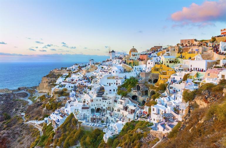 Aussicht auf Oia, Santorini