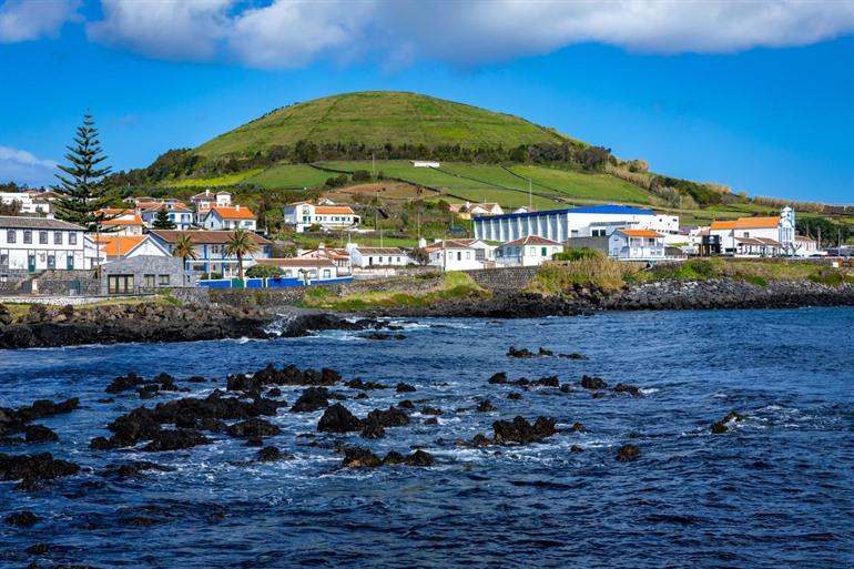 Aussicht auf Porto Martins, Terceira