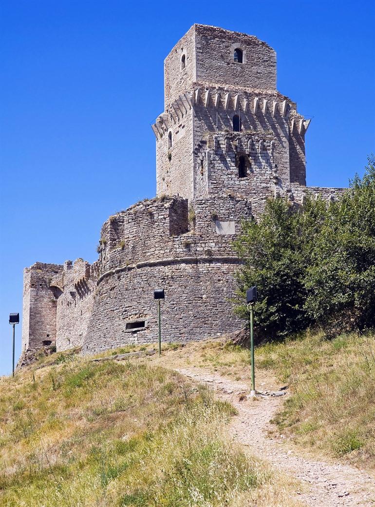 Aussicht auf Rocca Maggiore, Assisi