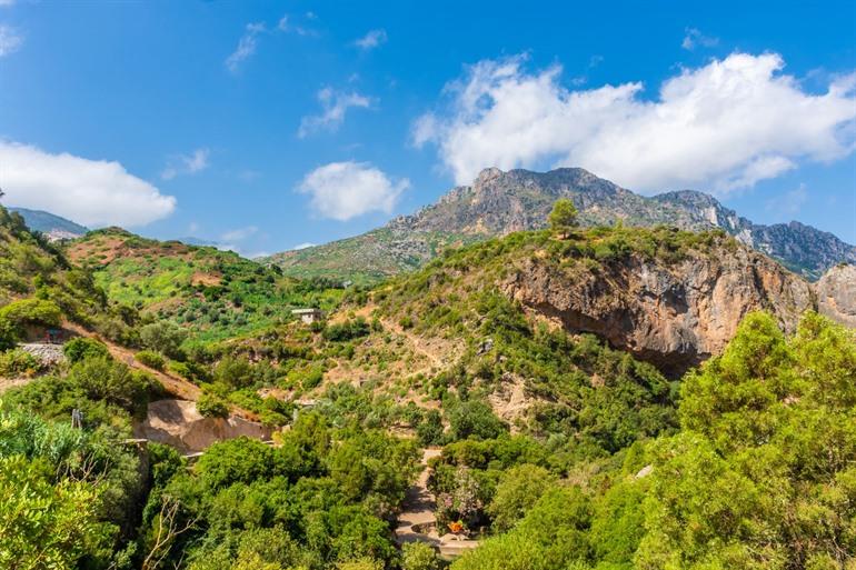 Ausblick auf den Nationalpark Talassemtane in der Nähe von Chefchaouen