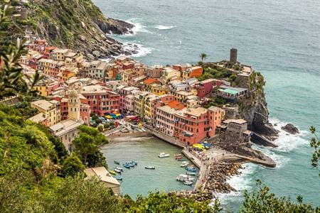 Ausblick auf Vernazza, Cinque Terre