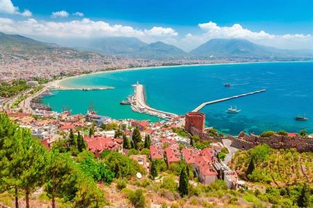 Aussicht auf Alanya, Türkei