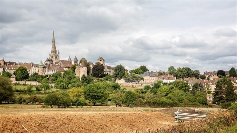 Aussicht auf Autun, Burgund