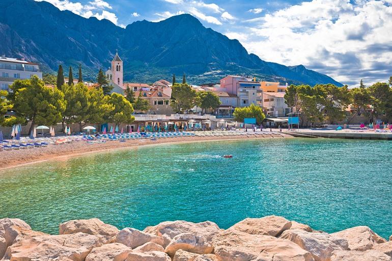 Aussicht auf Baška, Kroatien