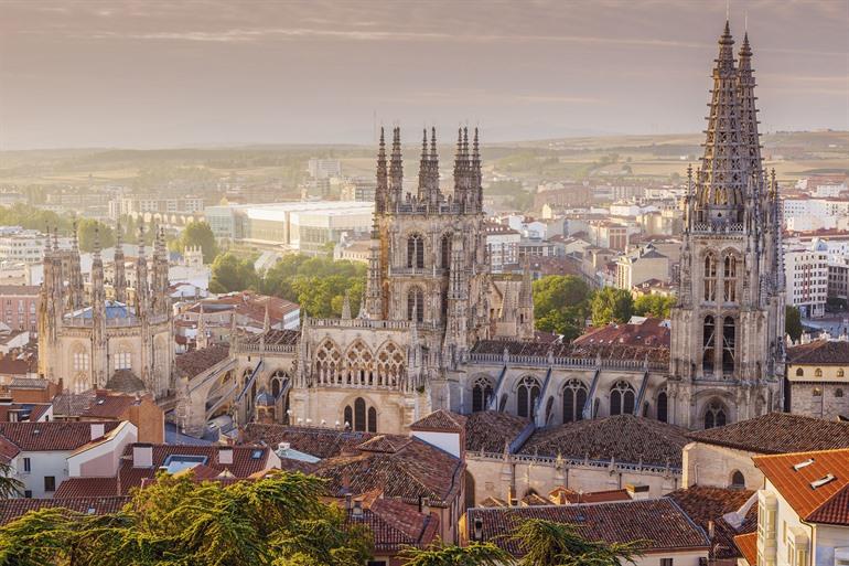 Aussicht auf Burgos, Kastilien-León