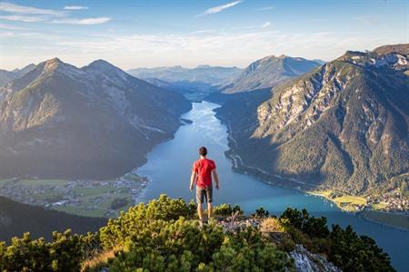 Aussicht auf den Achensee, Österreich