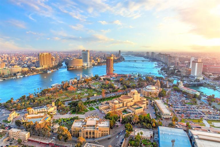 Aussicht auf die ägyptische Hauptstadt Kairo, Ägypten