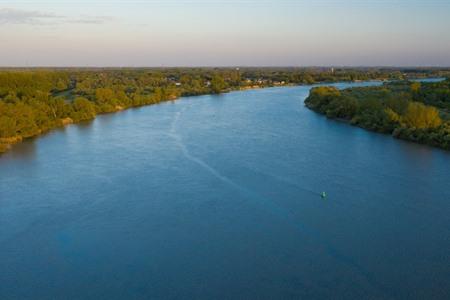 Aussicht auf die Schelde in Bornem, Scheldeland