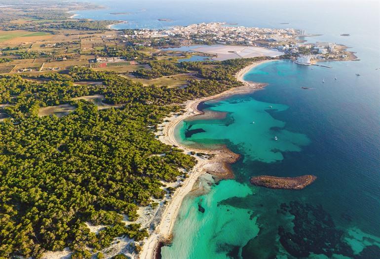 Aussicht auf das Naturschutzgebiet Es Trenc, Mallorca