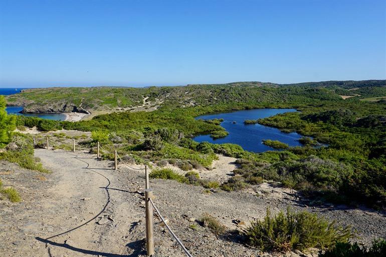 Aussicht auf den Naturpark Albufera des Grau, Menorca