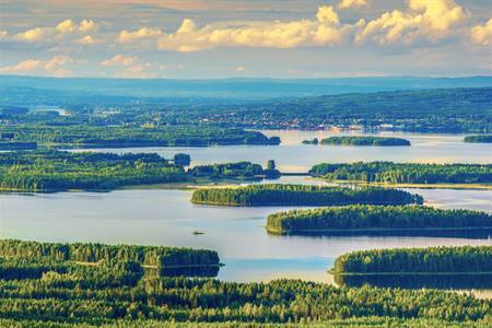 Aussicht auf Mora, Schweden