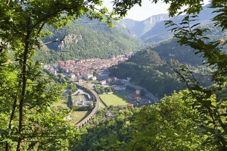 Aussicht auf Ormea, Piemont
