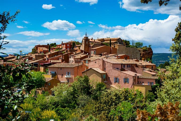 Aussicht auf Roussillon, Vaucluse