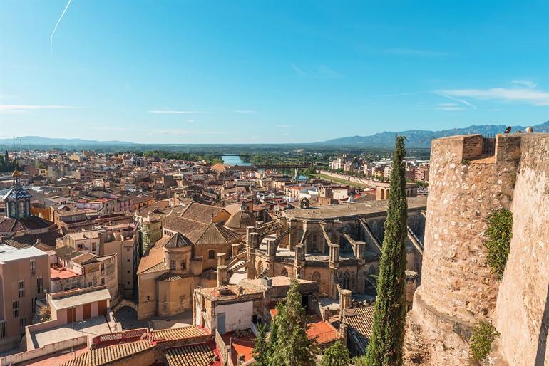 Aussicht auf Tortosa, Katalonien