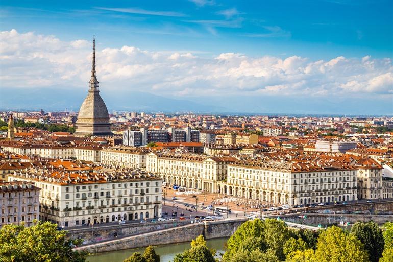Aussicht auf Turin, Ligurien