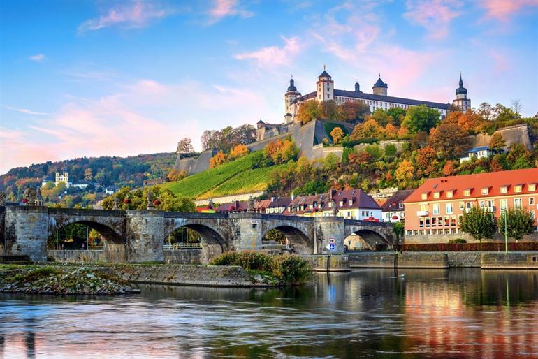 Aussicht auf Würzburg, Bayern