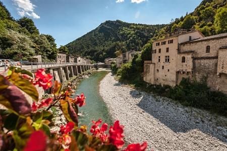 Aussichtspunkt Pontaix in der Drôme, Frankreich