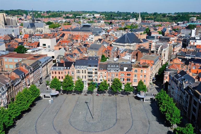 Aussicht vom Turm der Bibliothek in Leuven