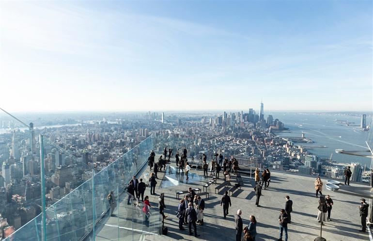Aussicht vom Edge Observation Deck in New York