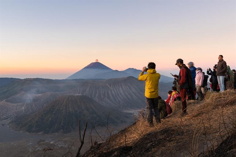 Aussicht vom Mount Penanjakan, Java-Insel