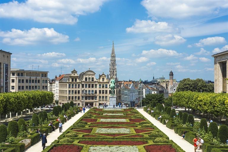 Aussicht vom Kunstberg in Brüssel