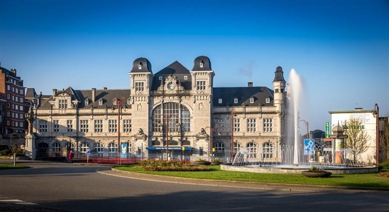 Aussicht Verviers mit Brunnen, Ardennen