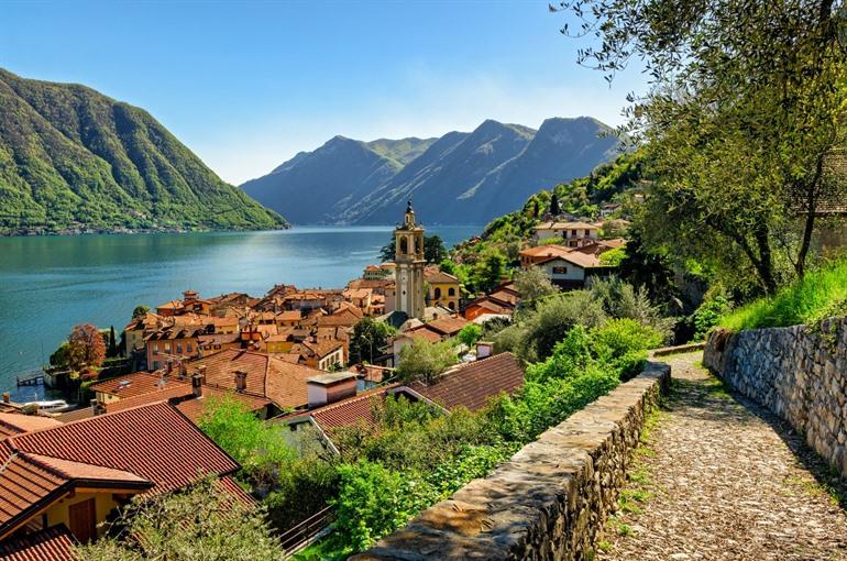 Aussicht-Wanderweg Greenway del Lago di Como