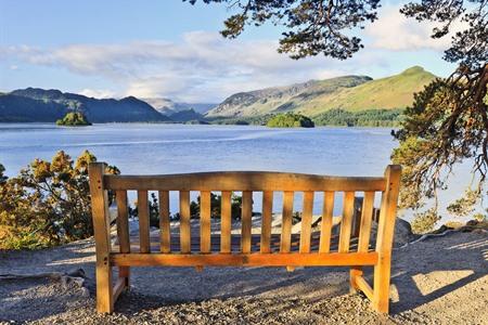 Aussichtspunkt Friar's Crag über Derwent Water, Lake District