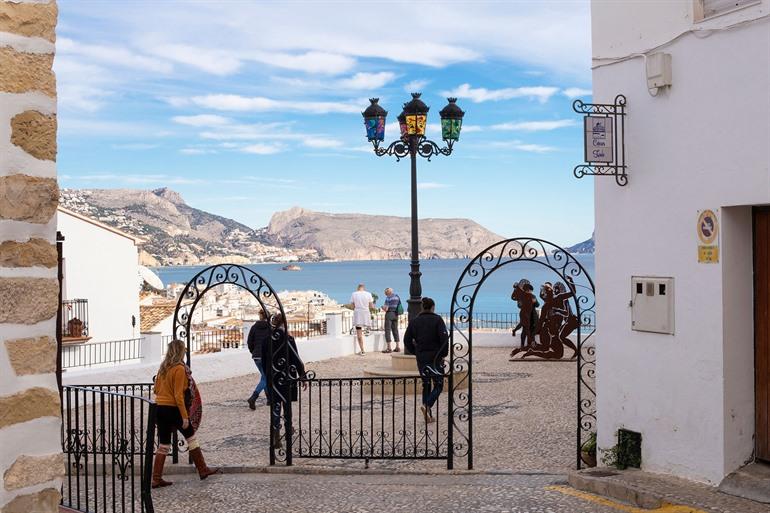 Aussichtspunkt in der Altstadt von Altea, Alicante