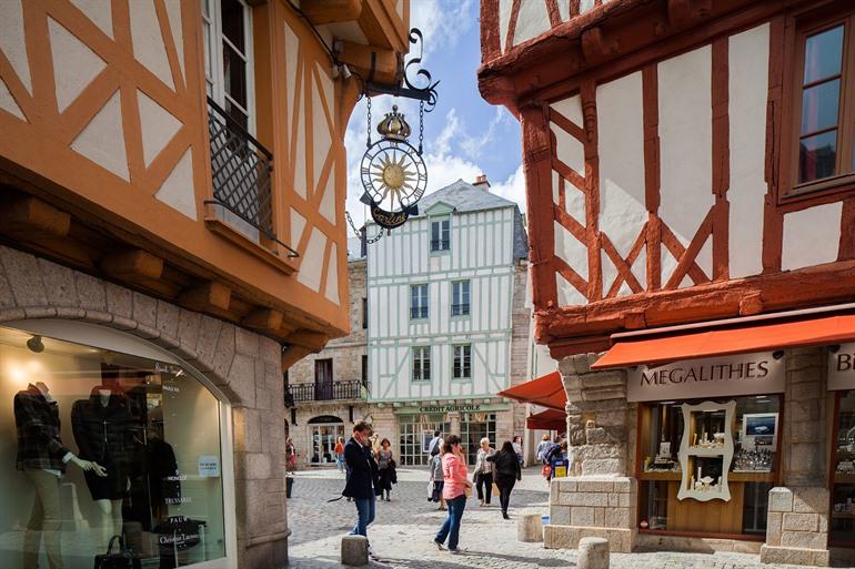 Fachwerkhäuser in Vannes, Bretagne