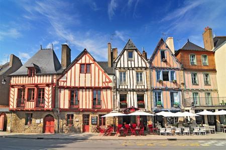 Fachwerkhäuser in Vannes, Bretagne