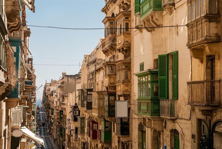 Zentrum der Stadt Valletta