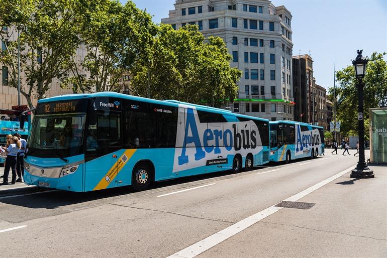 Vom Flughafen Barcelona ins Stadtzentrum mit dem Aerobus