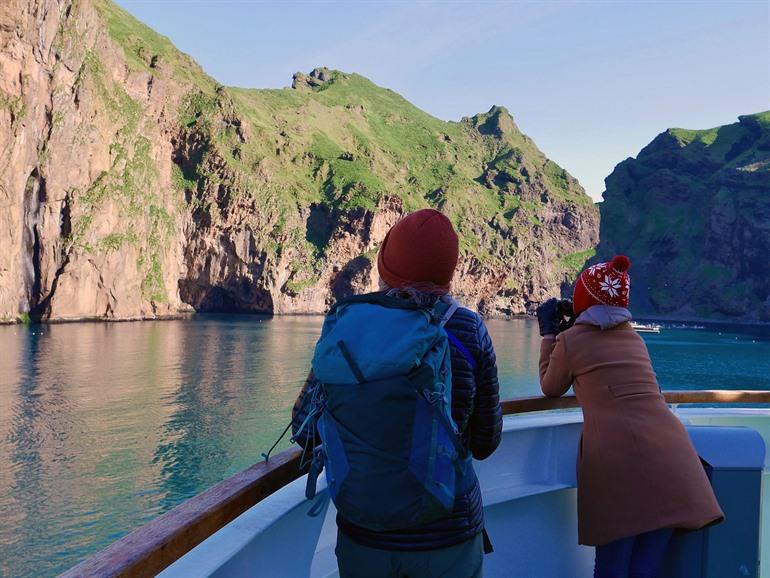 Erkunden Sie die Westmännerinseln bei einer Bootstour in Island