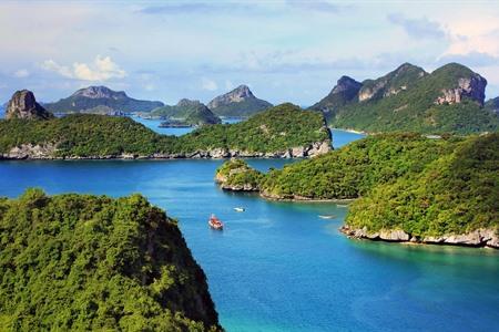 Entdecken Sie den Ang Thong National Marine Park in Thailand