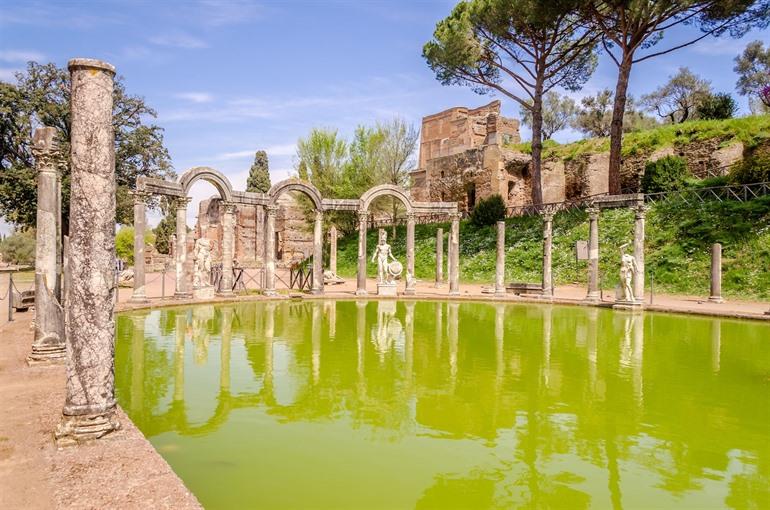 Villa Adriana in Tivoli, Italien