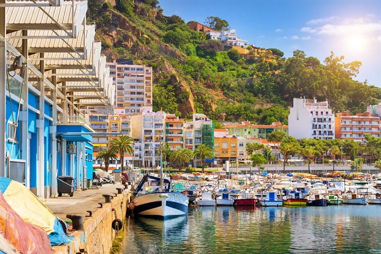 Fischerort Blanes an der Costa Brava