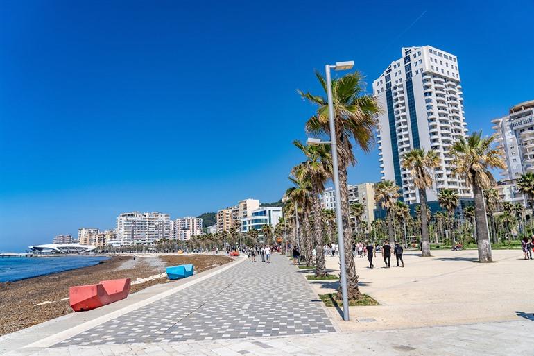 Vollga-Promenade in Durrës
