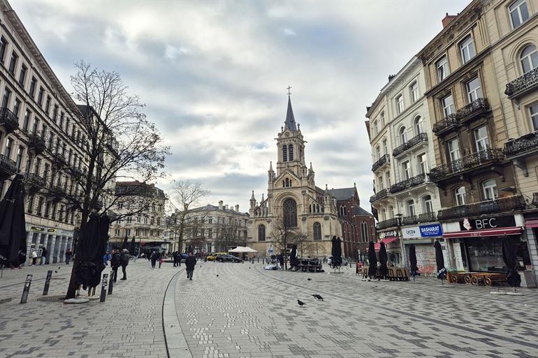 Vorplatz in Sint-Gillis