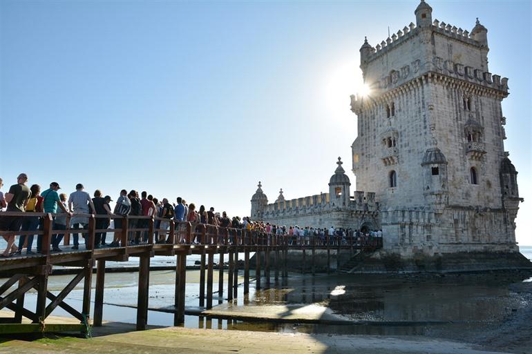 Warteschlange am Torre de Belém