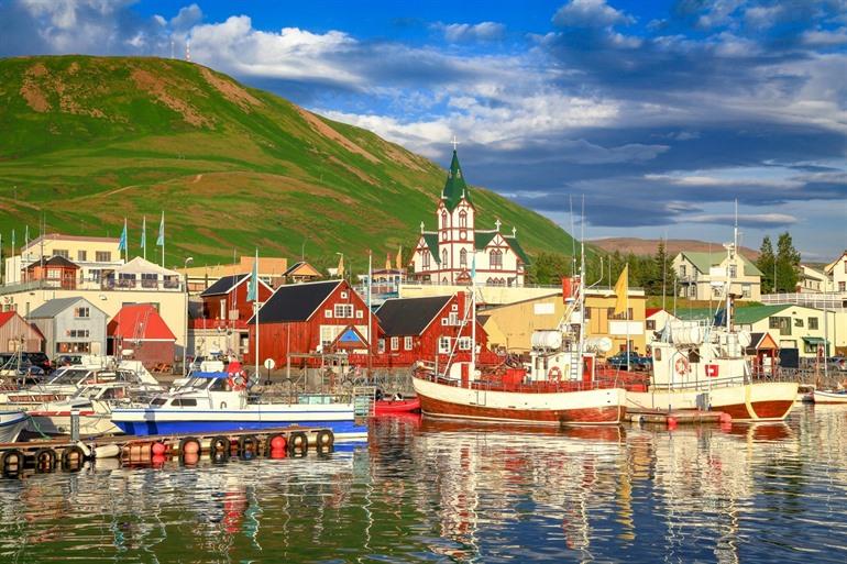Walbeobachtung in Husavík