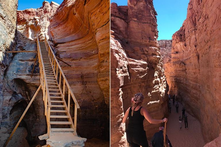 Spaziergang durch die Colored Canyon in Ägypten