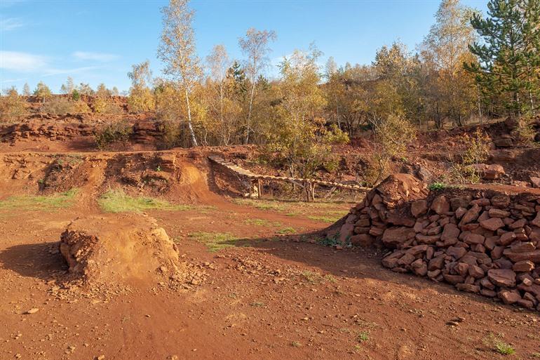 Wandern in Le Terre Rouge, Luxemburg