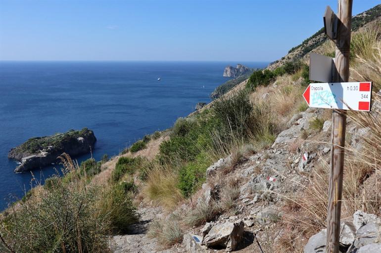 Spaziergang am Fiordo di Crapolla