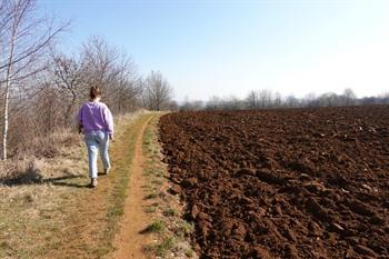 Spaziergang Prënzebierg Das Land der Roten Erde