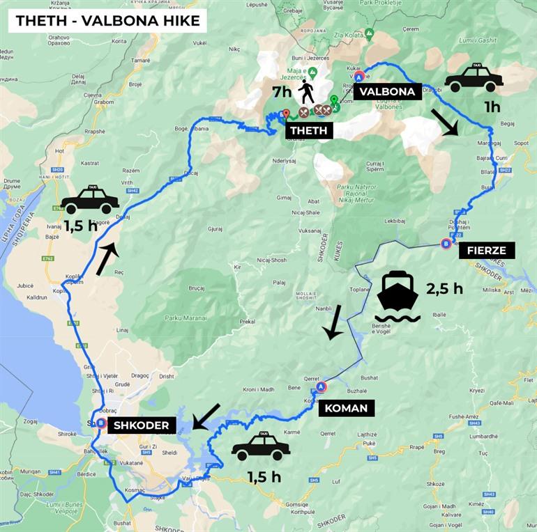 Wanderung von Theth nach Valbona