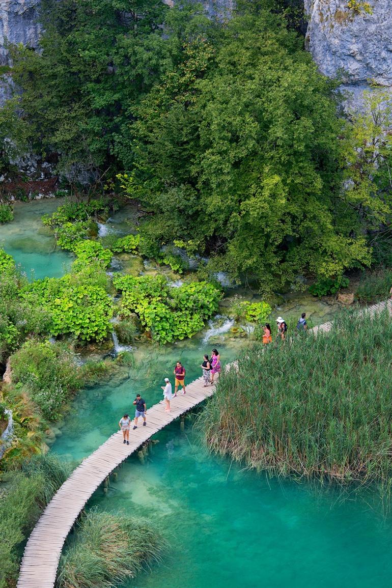 Wanderwege in den Plitvicer Seen