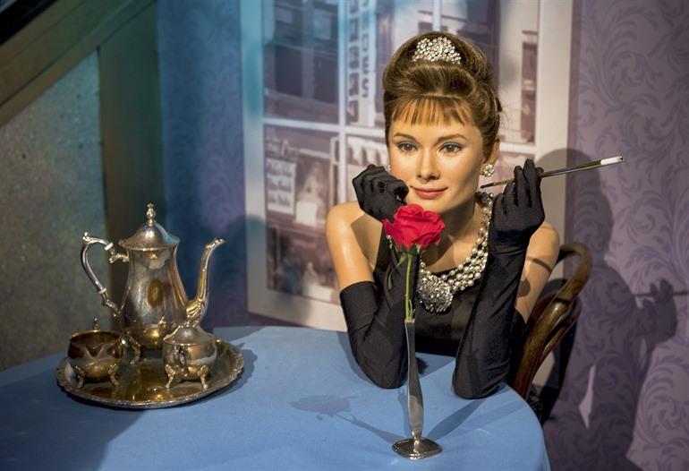 Wachsfigur Audrey Hepburn in Madame Tussauds, London