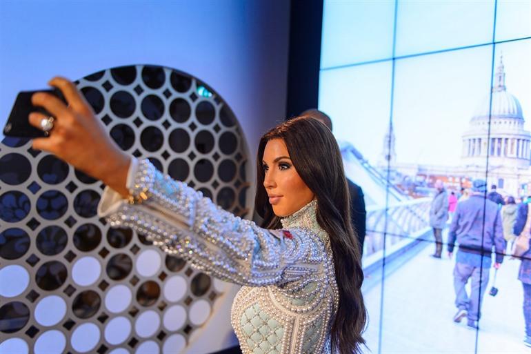 Wachsfigur Kim Kardashian im Madame Tussauds, London
